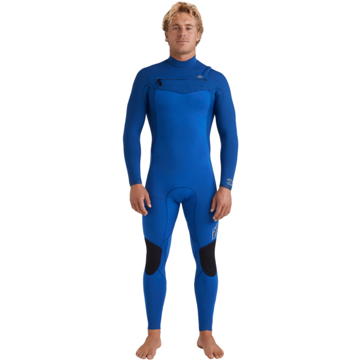 2025 Billabong Mens Revolution Natural 4/3mm Chest Zip Wetsuit 24AW193512 - Dark Cobalt